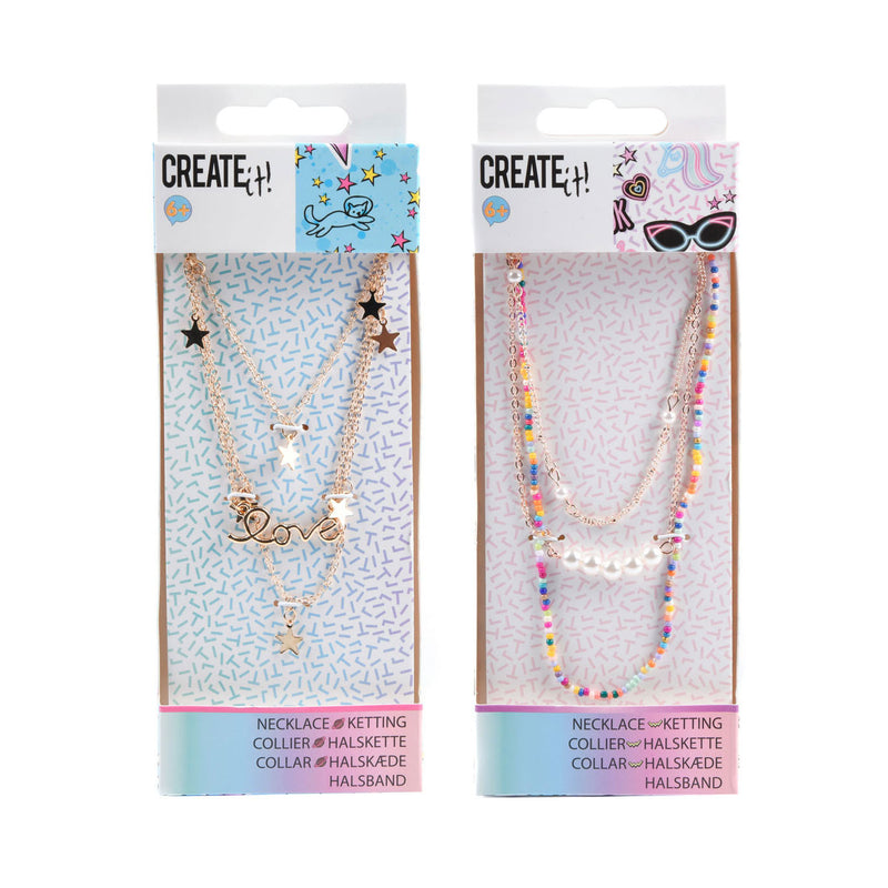 Create It! Ketting 3-Laags Kralen
