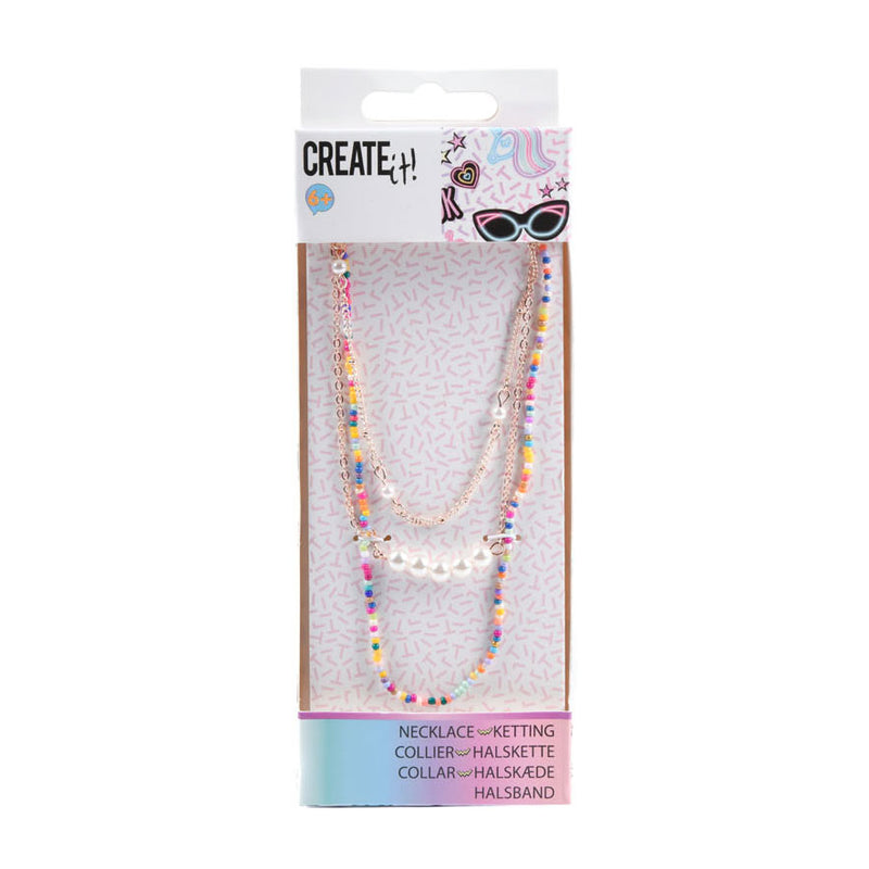 Create It! Ketting 3-Laags Kralen