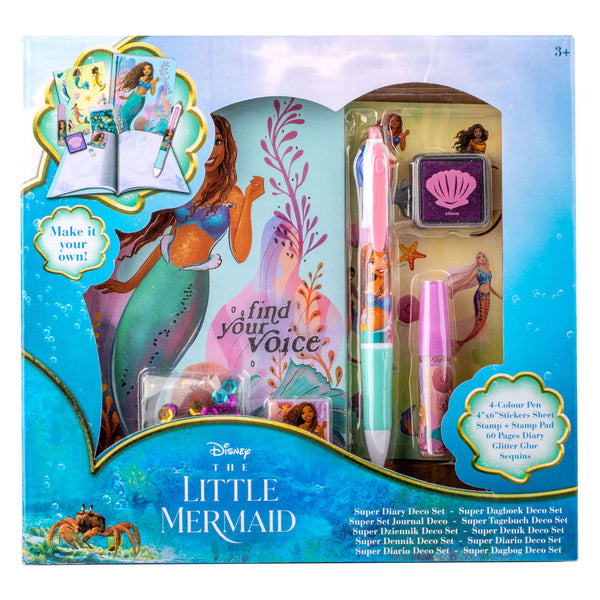 The Little Mermaid Dagboek Ontwerp Set Strass Steentjes