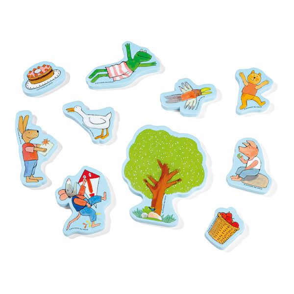 Bambolino Toys Kikker Badspeelgoed Badfiguren Educatief Speelgoed in Opbergnetje