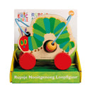 Rupsje Nooitgenoeg Houten Trekfiguur met Kralen