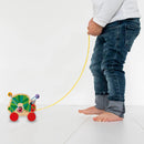 Rupsje Nooitgenoeg Houten Trekfiguur met Kralen