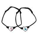 BFF Armband Koord met Hartje, 2st.