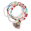 Armbanden Seed Beads met Franje en Munt