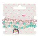 Armband Kralen en Regenboog Hanger, 3st.