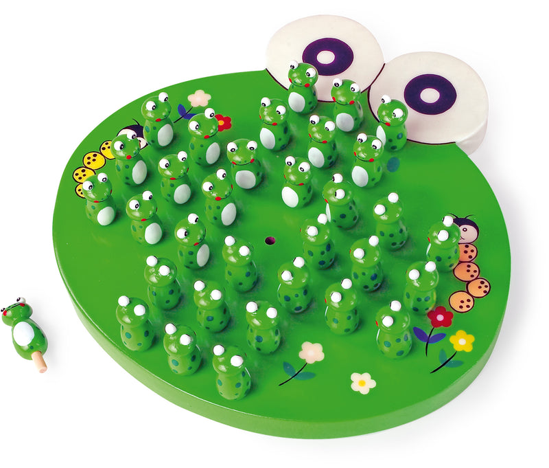 Small Foot - Houten Spel Solitaire Kikker