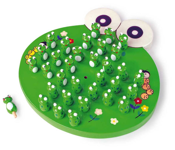 Small Foot - Houten Spel Solitaire Kikker