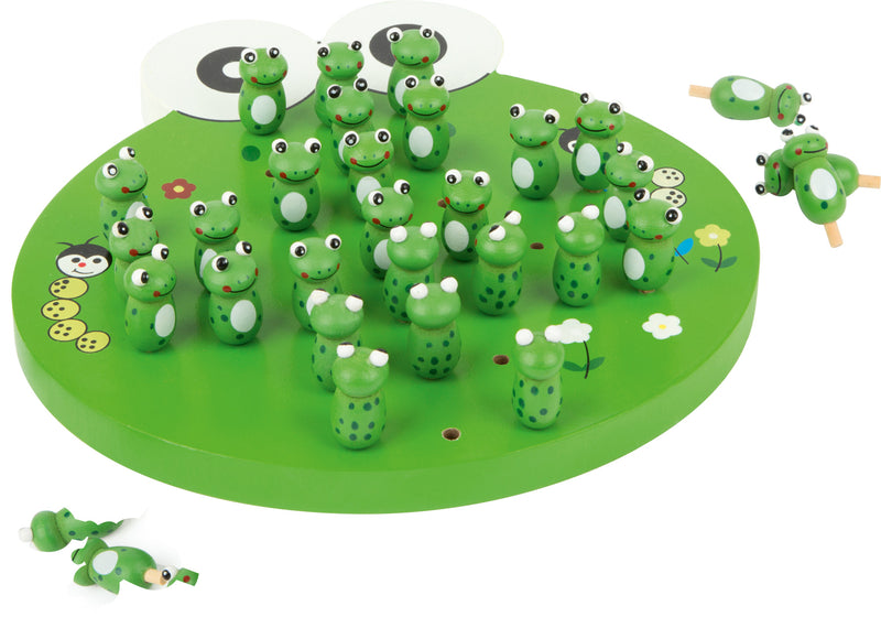 Small Foot - Houten Spel Solitaire Kikker