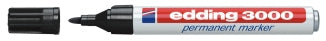 10 Edding 3000 permanent markers zwart