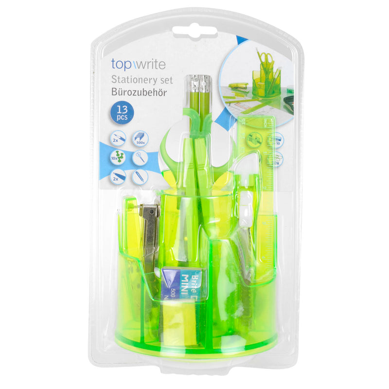 Topwrite bureauset 13 delig 4ass kleur