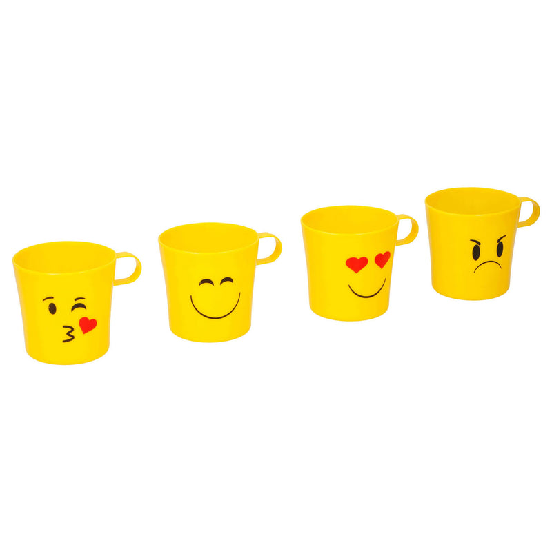 Drinkbeker Lachgezicht, 4st.