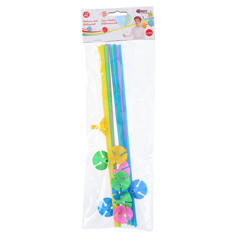 Ballonnenstok met Houders, 10st.