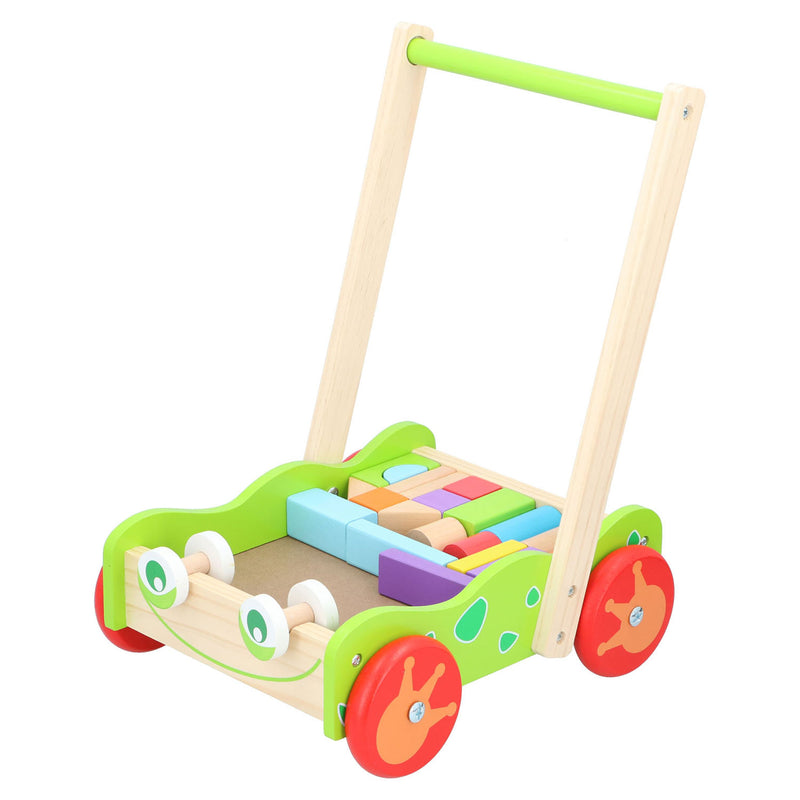 Loopwagen met Blokken, 23dlg.