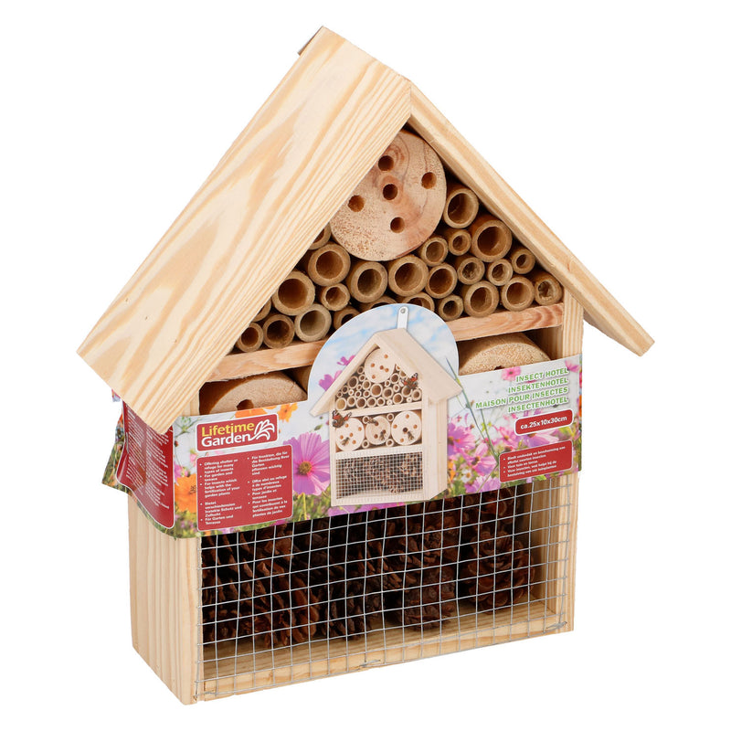 Houten Insectenhotel, 30x25x10cm