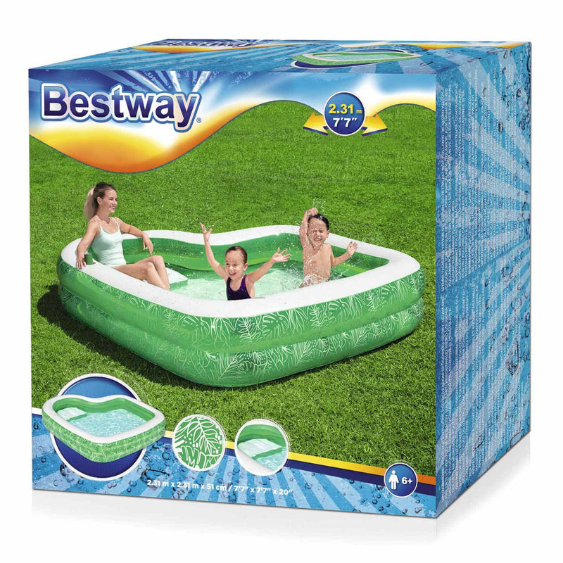 Bestway Familiebad Rechthoek Tropical Paradise, 231cm