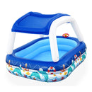 Bestway Familiezwembad met Zonnescherm Zeekapitein, 213x155x
