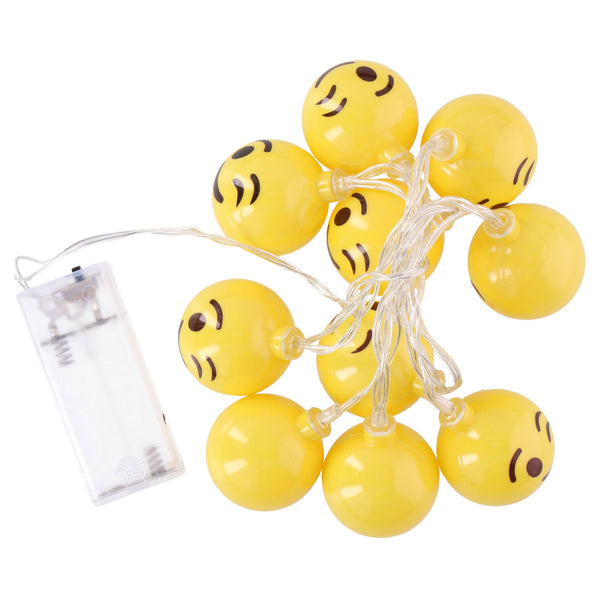 Lichtsnoer Lachgezicht 10 Led, 120cm