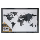 Memobord Wereldkaart MDF