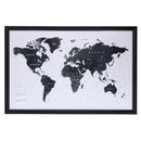 Memobord Wereldkaart MDF
