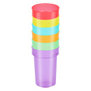 Kunststof Drinkbeker met Rietje 387ml, 6st.