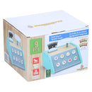 Houten Weegschaal met Kaartjes, 9dlg.