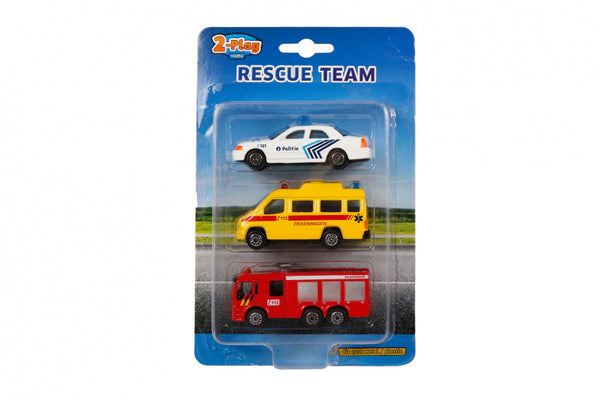 auto's Rescue Team 8 cm junior diecast 3-delig