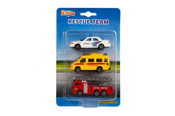 auto's Rescue Team diecast 8 cm junior 3-delig