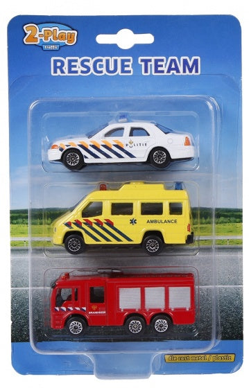 hulpdiensten met spuitwagen 8 cm 3-delig