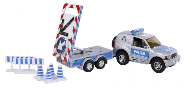 Duitse politie met pijlwagen pull-back 8-delig