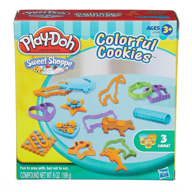 Play-Doh Colorful Cookies + 3 Potjes Klei en 8 Steekvormpjes
