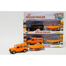 Kids Globe Die Cast Land Rover met reddingsboot 27cm