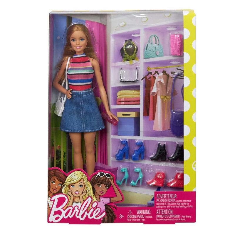 Barbie Pop met Outfit + Schoenen en Accessoires