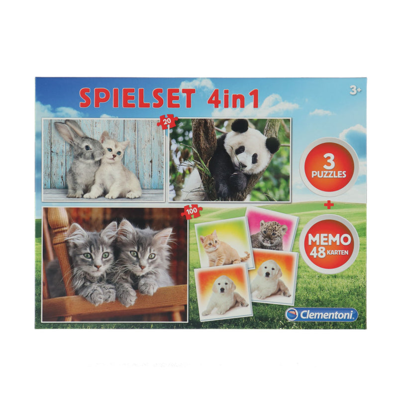 Clementoni 4in1 Dieren Speelset