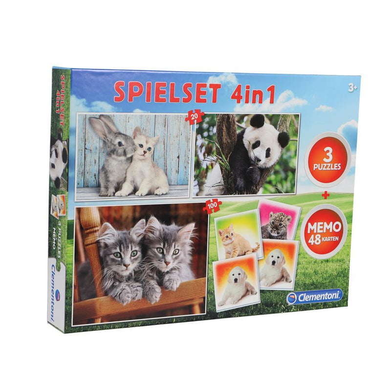 Clementoni 4in1 Dieren Speelset