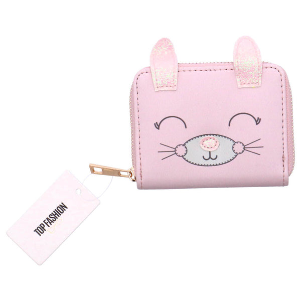 Portemonnee Roze Kat