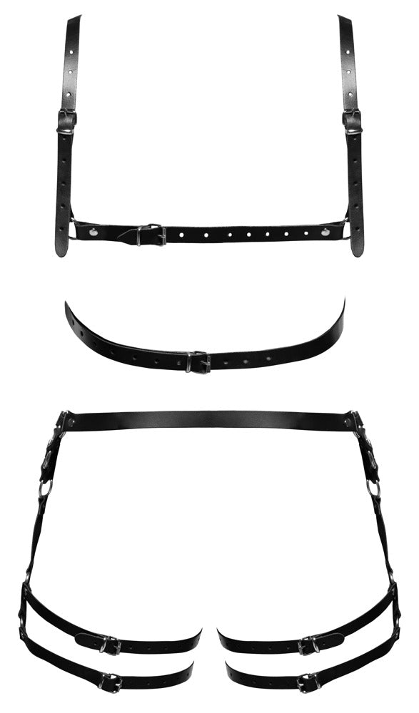 Leather Harness Set M/L