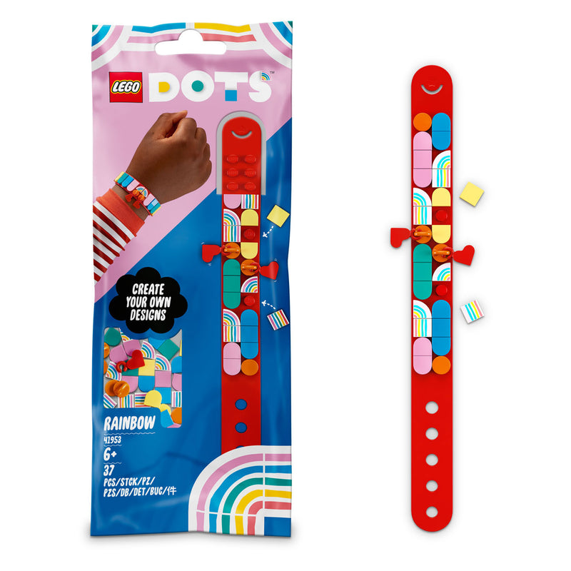 LEGO DOTS Regenboog armband met bedeltjes