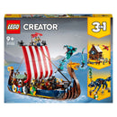 LEGO CREATOR Vikingschip en de Midgaardslang