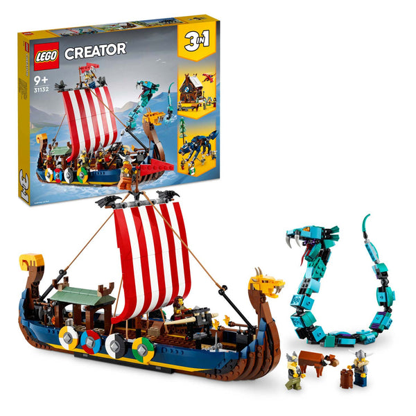LEGO CREATOR Vikingschip en de Midgaardslang
