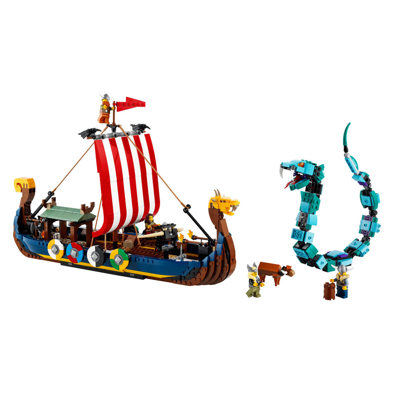 LEGO CREATOR Vikingschip en de Midgaardslang
