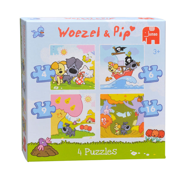Woezel & Pip Puzzel, 4in1