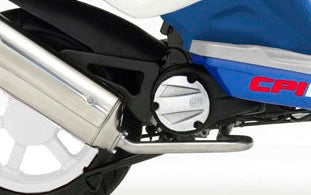 Uitlaatbocht CPI euro 2 vanaf bj.2003 chroom