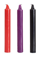 Japanse Druppelkaarsen Set - ZwartRoodpaars