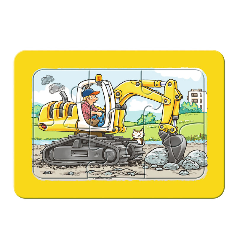 Mijn eerste puzzel Graafmach/Tract//Kiep 3x6 stukjes
