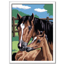 Schilderen op nummer Serie Paarden Merrie met Veulen