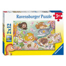 Puzzel 2x12 stukjes Kleine feeen en zeemeerminnen