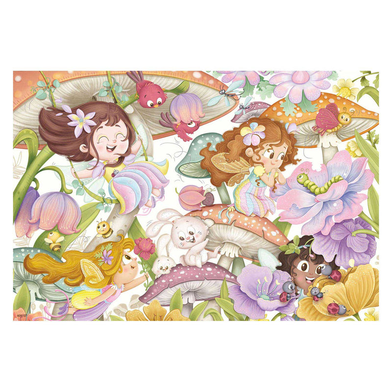 Puzzel 2x12 stukjes Kleine feeen en zeemeerminnen