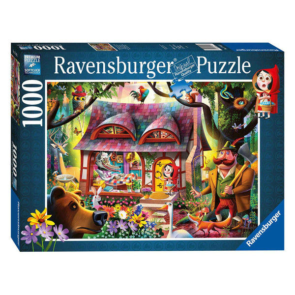 Puzzel 1000 stukjes Roodkapje en de wolf