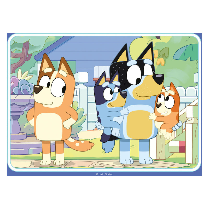 4 puzzels 12+16+20+24 stukjes - Bluey