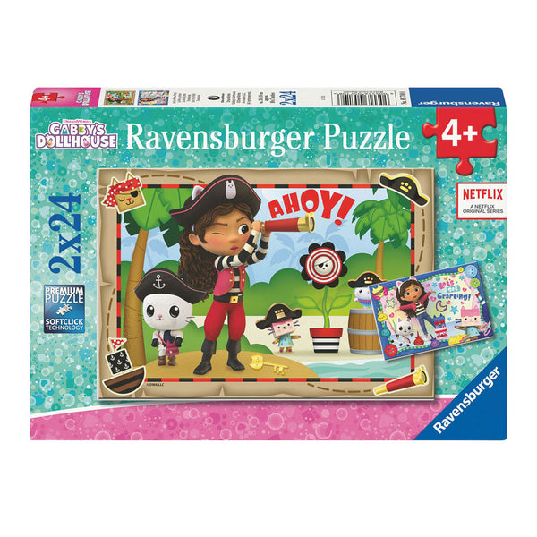 Puzzel 2x24 stukjes Gabby AND apos;s Dollhouse